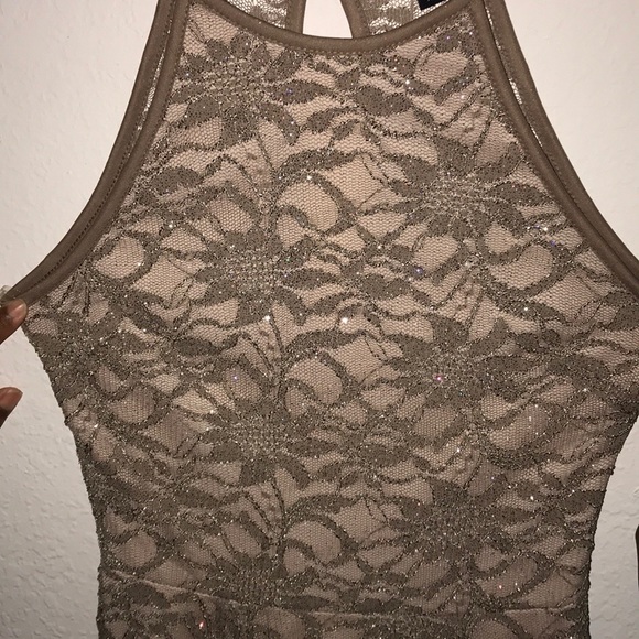 Rue 21 Gold Glitter Dress M - Picture 5 of 7